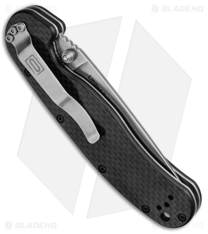 Ontario RAT Model 1 Liner Lock Knife G-10/Carbon Fiber (3.625" D2 SW) 8882CF 