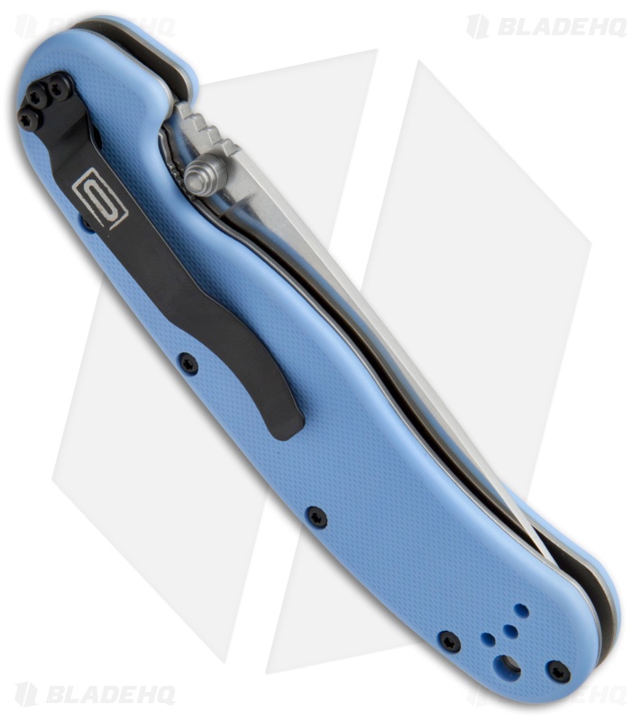 Ontario RAT Model 1 Liner Lock Knife Light Blue (3.625