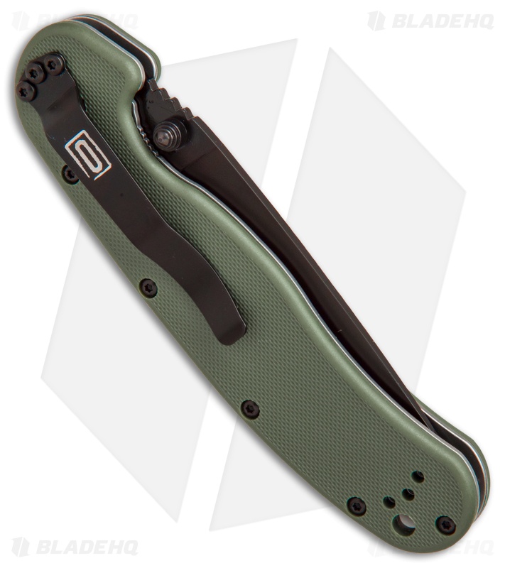 Ontario RAT Model 1 Liner Lock Knife Green/Black - Blade HQ