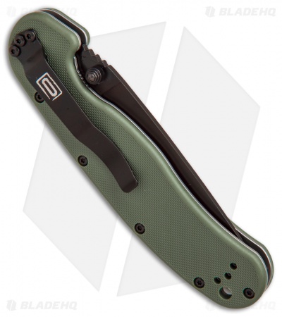 Ontario RAT Model 1 Liner Lock Knife OD Green (3.625" Black) 8846OD