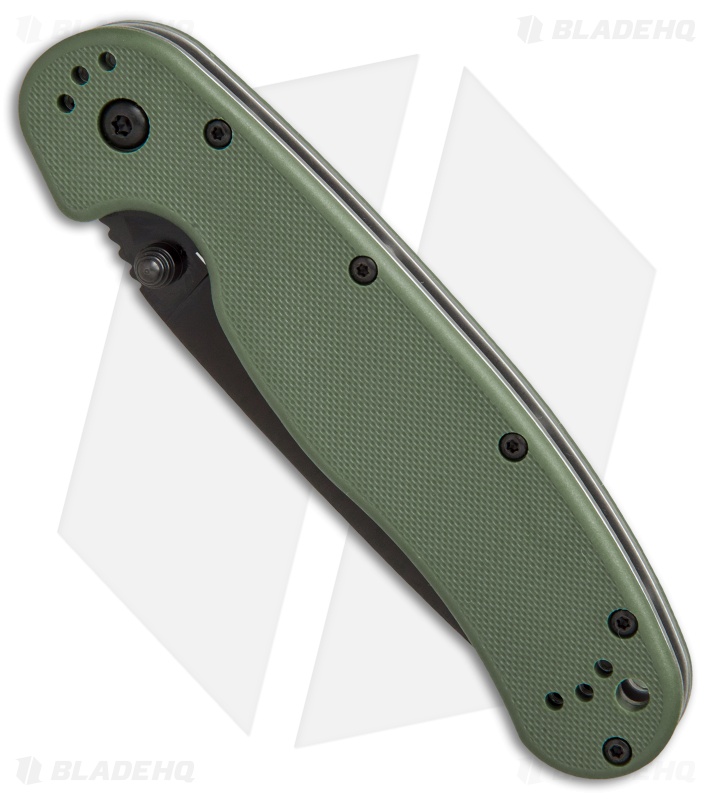 Ontario RAT Model 1 Liner Lock Knife Green/Black - Blade HQ