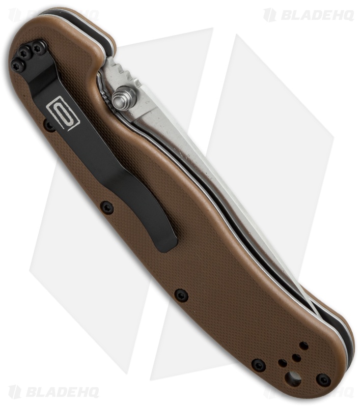 Ontario RAT Model 1 Liner Lock Knife Coyote Brown (3.625" Satin) 8848CB