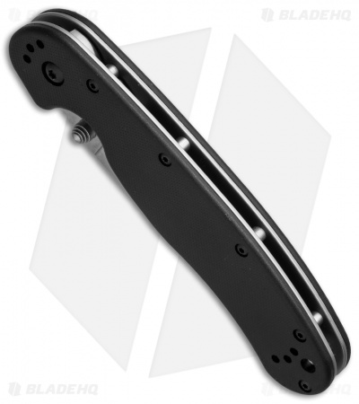 Ontario RAT Model 1 Liner Lock Knife Black (3.6" D2 Satin) 8867