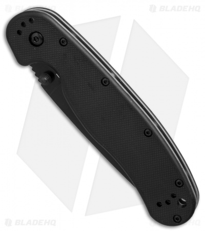 Ontario RAT Model 1 Liner Lock Knife Black (3.6" Black AUS-8) 8846BP