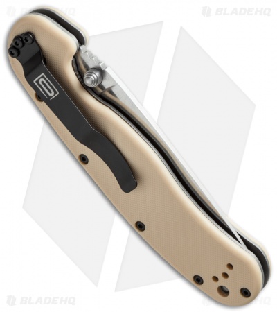 Ontario RAT Model 1 Liner Lock Knife Desert Tan (3.625" Satin) 8848DT