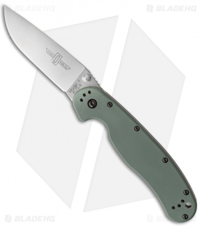 Ontario RAT Model 1 Liner Lock Knife OD Green (3.625" Satin) 8848OD