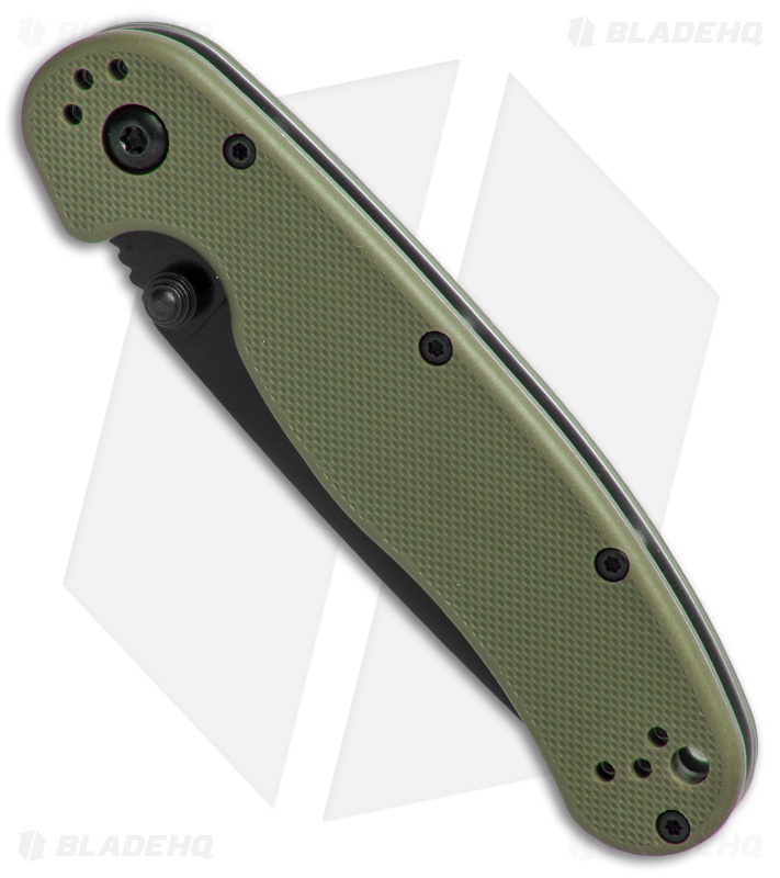 Ontario RAT Model 2 Liner Lock Knife Green Black - Blade HQ