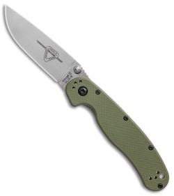 Ontario RAT Model 2 Liner Lock Knife OD Green Nylon (3" Satin AUS-8) 8860OD