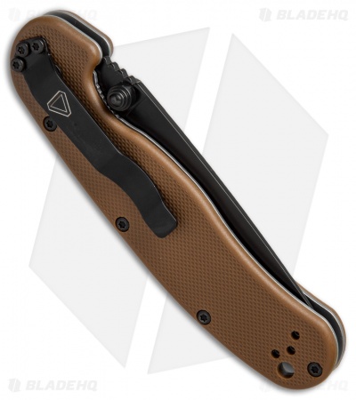 Ontario RAT Model 2 Liner Lock Knife Coyote Brown Nylon (3" Black) 8861CB