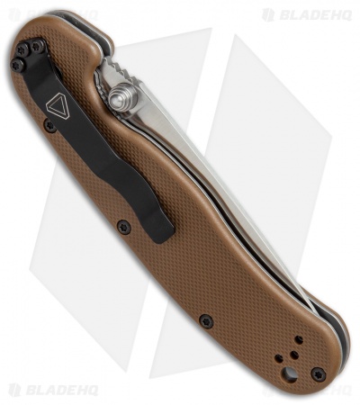 Ontario RAT Model 2 Liner Lock Knife Coyote Brown Nylon (3" Satin AUS-8) 8860CB
