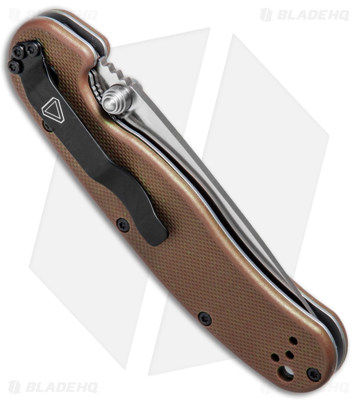 Ontario RAT Model 2 Liner Lock Knife Coyote Brown Nylon (3