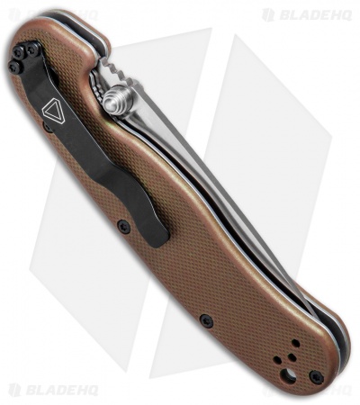 Ontario RAT Model 2 Liner Lock Knife Coyote Brown Nylon (3" Satin D2) 8828CB