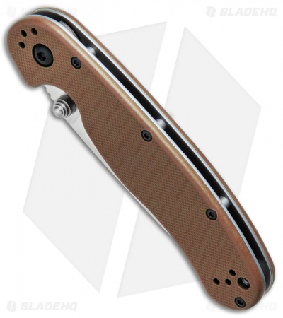 Ontario RAT Model 2 Liner Lock Knife Coyote Brown Nylon (3" Satin D2) 8828CB