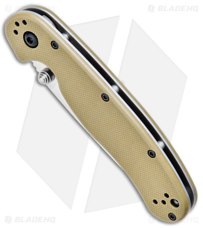 Ontario RAT Model 2 Liner Lock Knife Desert Tan Nylon (3" Satin D2) 8828DT