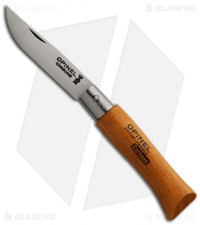Opinel Knives Stainless Steel Folding Knife Beechwood Handles (Set of 10)