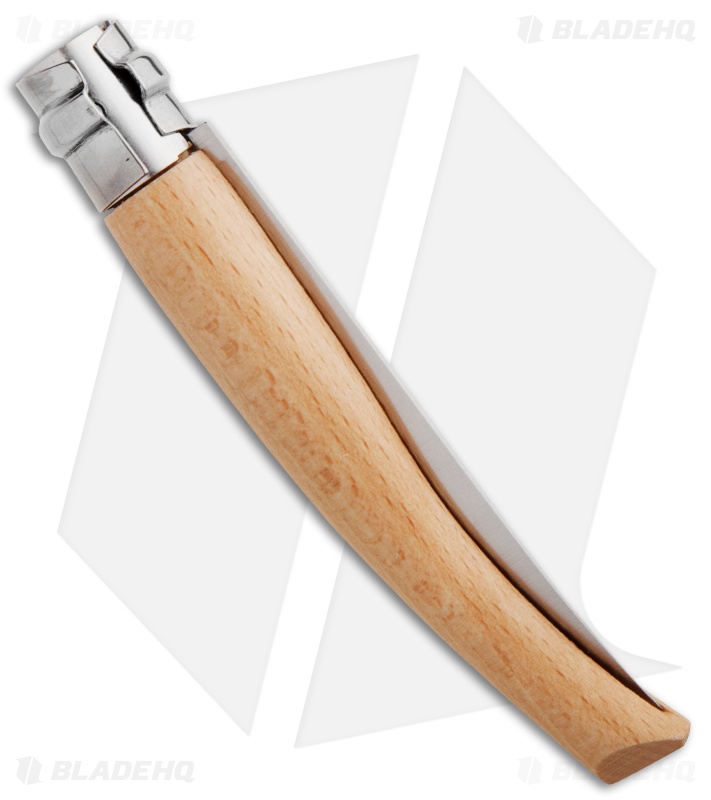 Opinel Knives No 10 Slim Stainless Steel Folding Knife Padouk (3.87" Satin) #10