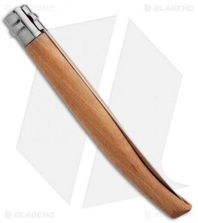 Opinel No 15 Slim Stainless Steel Folding Knife Beechwood (5.875" Satin) #15