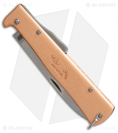 Otter Mercator Lockback Folding Knife Copper (3.5" Satin) SS
