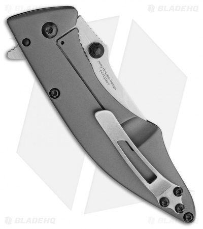 Outdoor Edge Conquer Frame Lock Knife Brown G-10  (3" Stonewash)