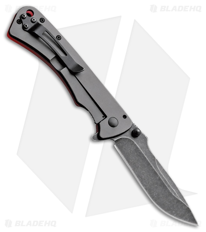 Outdoor Edge Divide Frame Lock Knife Black G-10  (3.5" Black Stonewash)