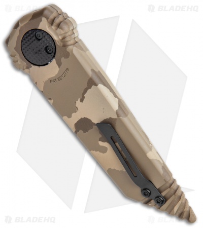 Paragon Dredd Lock Knife Desert Granite Tan Camo Aluminum (4" Camo Tanto)