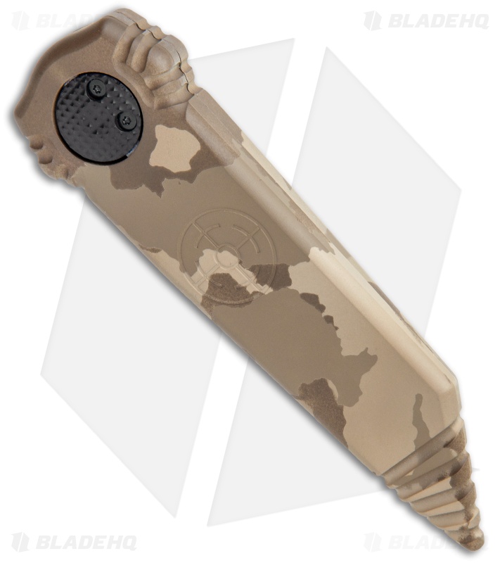 Paragon Dredd Lock Knife Desert Granite Tan Camo Aluminum (4" Camo Tanto)