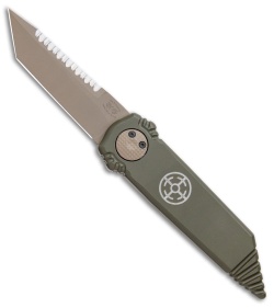 Paragon Dredd Lock Knife OD Green Aluminum (4" FDE Tanto)