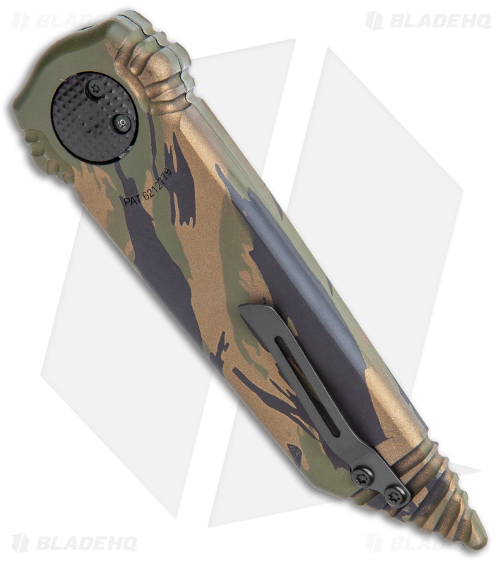 Paragon Dredd Lock Knife Tiger Stripe Green Camo Aluminum (4" Camo Tanto)