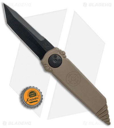 Paragon Dredd Lock Knife Dark Earth Aluminum (4" Black Tanto)