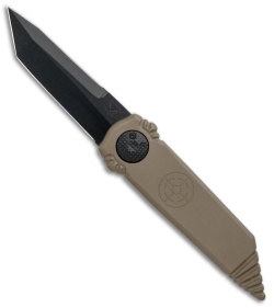 Paragon Dredd Lock Knife Dark Earth Aluminum (4" Black Tanto)