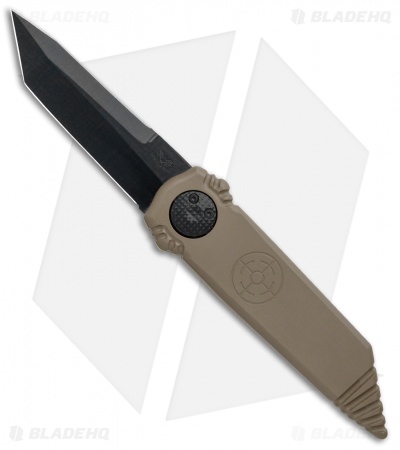 Paragon Dredd Lock Knife Dark Earth Aluminum (4" Black Tanto)  