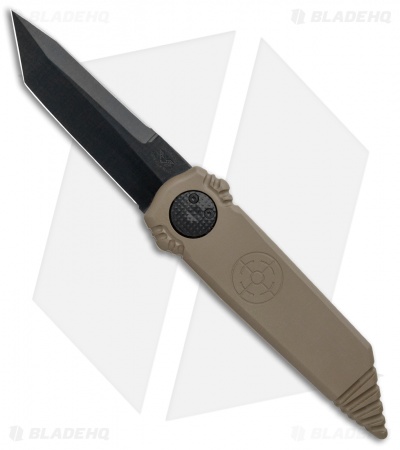 Paragon Dredd Lock Knife Dark Earth Aluminum (4" Black Tanto)