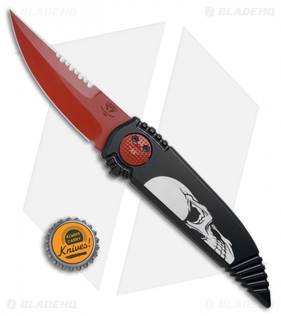 Paragon Phoenix Knife Death Head Black (3.8" Red Serr Swedge)