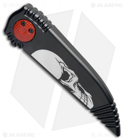 Paragon Phoenix Knife Death Head Black (3.8" Red Serr Swedge)