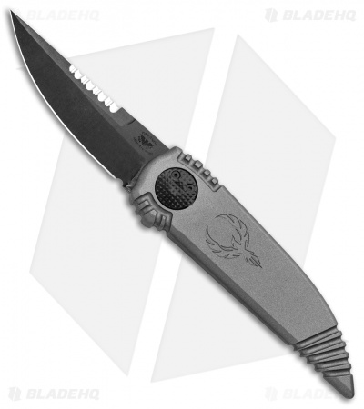 Paragon Phoenix Knife Gray (3.8" Black Serr Swedge)