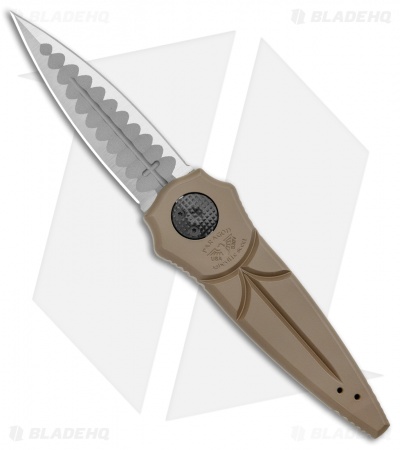 Paragon Warlock Knife Brown Brown Dark Earth Aluminum (3.9" Satin Sorcerer)