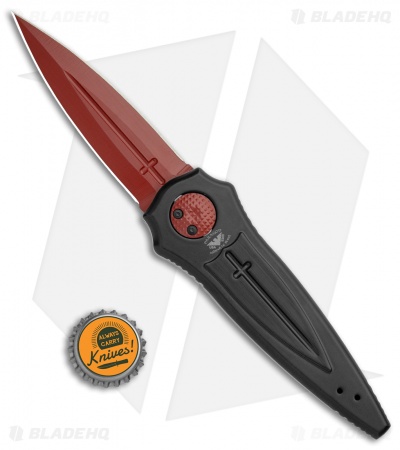 Paragon Warlock Folding Knife Shield/Sword Red - Blade HQ