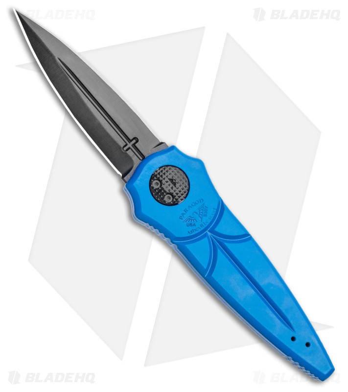 Asheville Paragon Warlock Cross Knife Mystic Blue Blade HQ