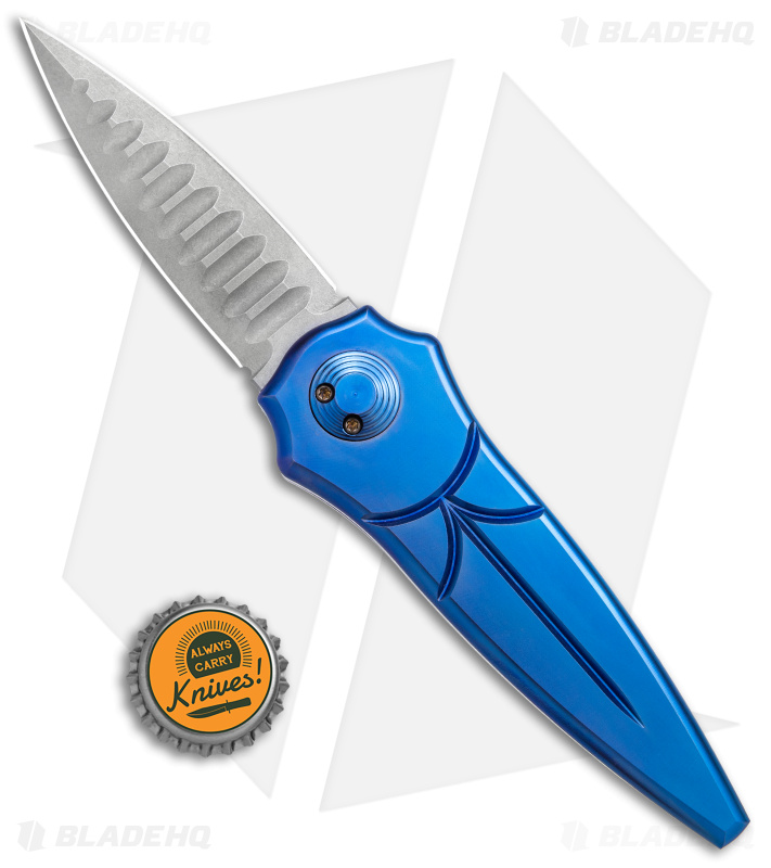 Paragon Warlock Folding Knife Blue Ti Sorcerer - Blade HQ