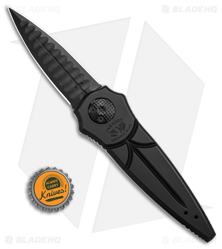 【ブラックフライデーセール】ゾーガンキン スカルプ Paragon Warlock Folding Knife Black Aluminum (3.9