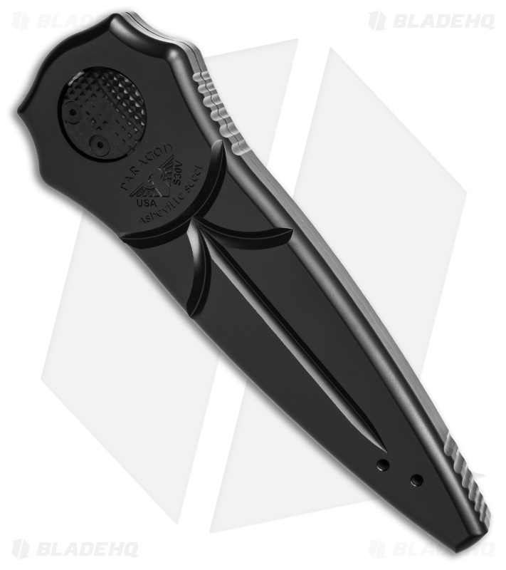 Paragon Warlock Folding Knife Black Aluminum (3.9" Black Sorcerer)