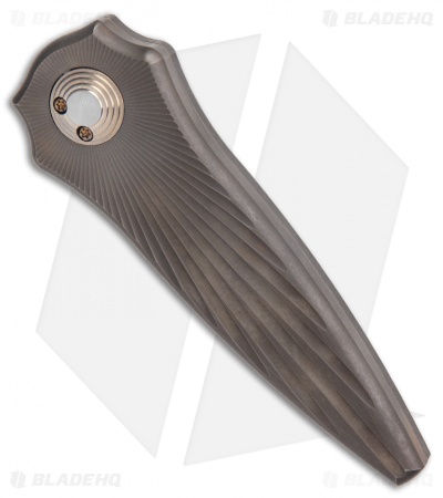 Paragon Warlock Folding Knife  Bronze Titanium Starburst (3.9" Stonewash)