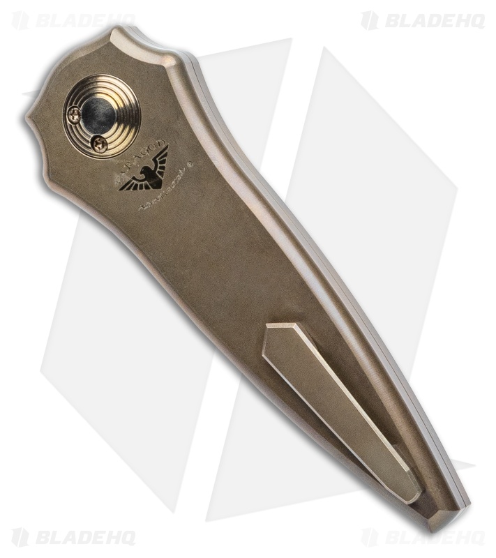 Paragon Warlock Folding Knife Smooth Purple Bronze (3.9" Gray/Satin)