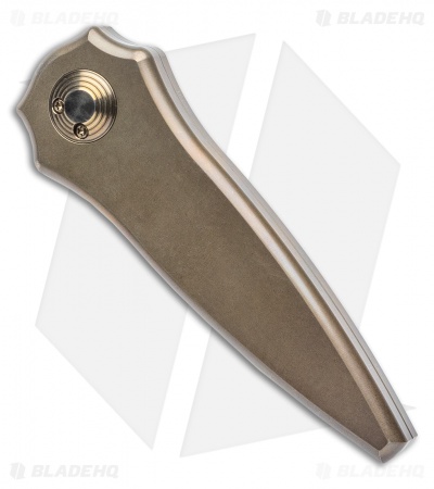 Paragon Warlock Folding Knife Smooth Purple Bronze (3.9" Gray/Satin)