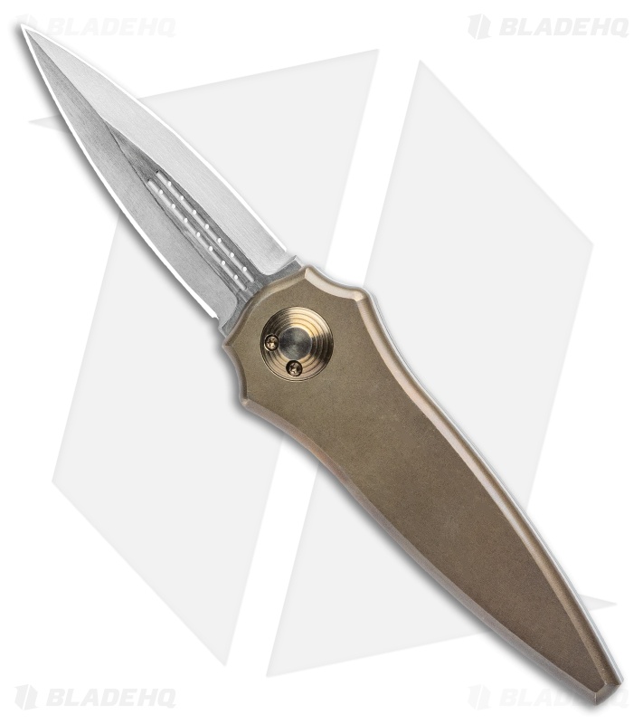 Paragon Warlock Folding Knife Smooth Purple Bronze (3.9" Gray/Satin)