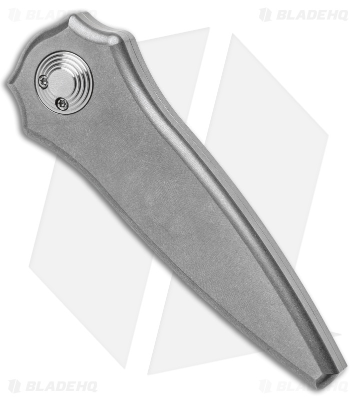 Paragon Warlock Folding Knife Smooth Gray Titanium (3.9" Gray/Satin)