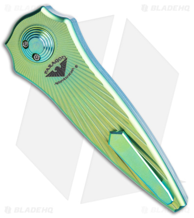 Paragon Warlock Metallic Green Titanium Starburst (3.9" Gray/Stonewash)