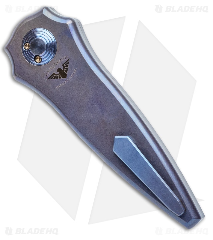 Paragon Warlock Folding Knife Smooth Purple Titanium (3.9