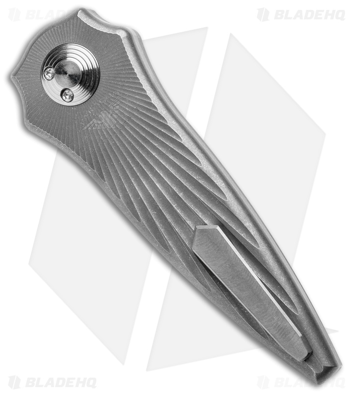 Paragon Warlock Folding Knife Starburst Gray Titanium (3.9" Gray/Satin)