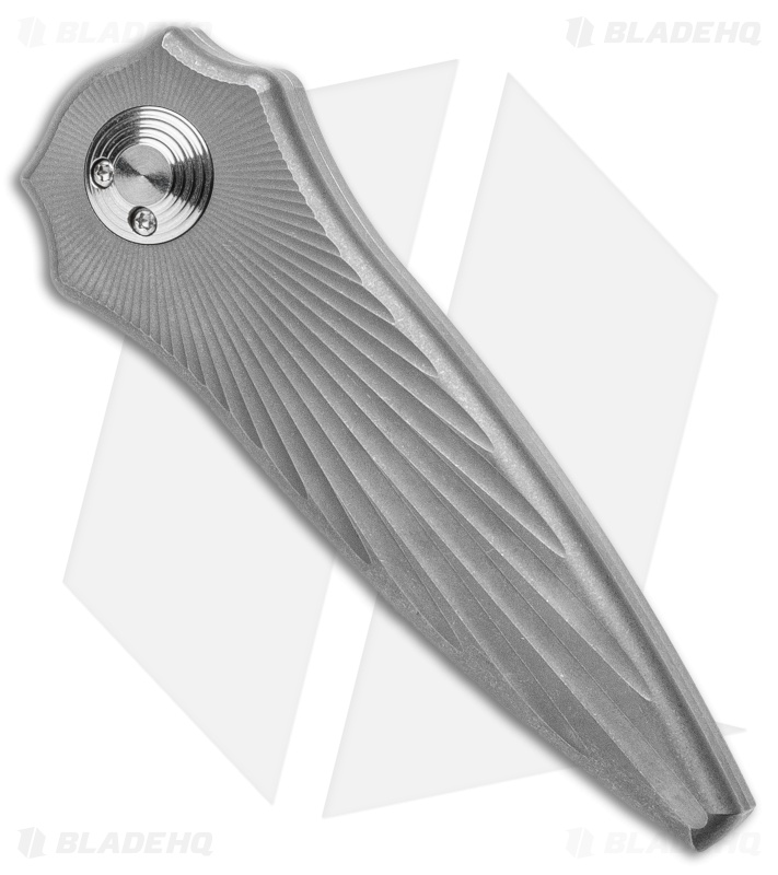 Paragon Warlock Folding Knife Starburst Gray Titanium (3.9" Gray/Satin)